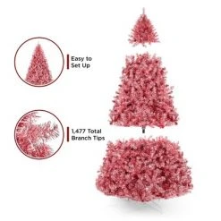Best Choice Products Artificial Tinsel Christmas Tree Festive Holiday Decoration w/ Stand - Pink 10 Best Choice Products Artificial Tinsel Christmas Tree Festive Holiday Decoration w/ Stand - Pink -Christmas Trees Sales Store unnamed file 1083