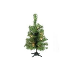 Northlight 18" Pre-Lit Medium Blackwater Fir Artificial Christmas Tree, Clear Lights