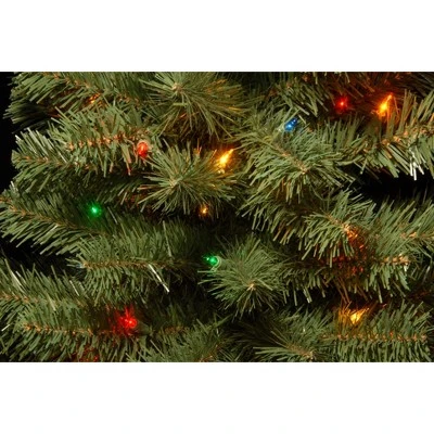 National Tree Company Pre-Lit Artificial Full Christmas Tree, Green, Canadian Fir Grande, Multicolor Lights, Includes Stand, 6 Feet 2 National Tree Company Pre-Lit Artificial Full Christmas Tree, Green, Canadian Fir Grande, Multicolor Lights, Includes Stand, 6 Feet - Image 2