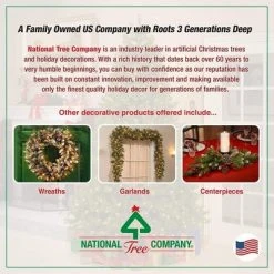 National Tree Company Northern Frasier Fir 7-Foot Unlit Slim Artificial Christmas Tree with Stand, Lifelike Branch Tips, and Easy Assembly, Green -Christmas Trees Sales Store unnamed file 1182