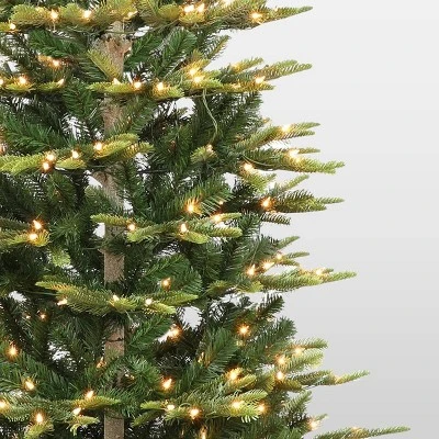 6.5ft Pre-Lit Alaskan Fir Artificial Christmas Tree - Puleo 2 6.5ft Pre-Lit Alaskan Fir Artificial Christmas Tree - Puleo - Image 2