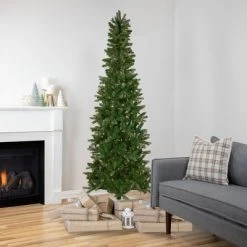 Northlight 7.5' Pre-Lit Wicklow Noble Fir Artificial Christmas Tree, Clear Lights