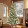 Puleo 7.5' Pre-Lit LED Full Carolina Pine Artificial Christmas Tree White Lights