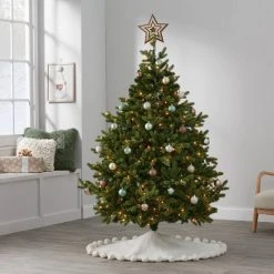 5.5' Pre-Lit Full Teardrop Balsam Fir Artificial Christmas Tree Clear Lights - Wondershop™