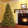National Tree Company Pre-Lit 'Feel Real' Artificial Medium Christmas Tree, Gren, Tiffany Fir, White Lights, Includes Stand, 7.5 Feet
