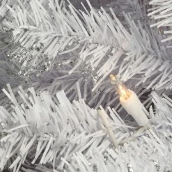 National Tree Company Artificial Pre-Lit Slim Christmas Tree, White, Kingswood Fir, White Lights, Includes Stand, 12 Feet -Christmas Trees Sales Store unnamed file 1281