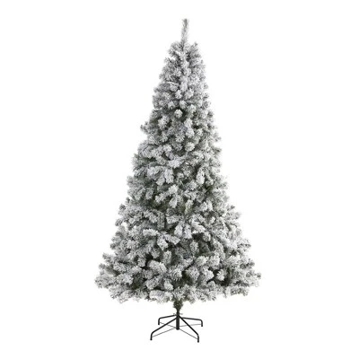 Nearly Natural Unlit Flocked West Virginia Artificial Christmas Tree 9 Nearly Natural Unlit Flocked West Virginia Artificial Christmas Tree - Image 9