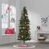 7' Pre-Lit Slim Balsam Fir Artificial Christmas Tree Clear Lights - Wondershop™