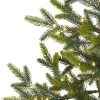 Nearly Natural 4' Pre-Lit LED Fraser Fir Artificial Christmas Tree with Burlap Base Clear Lights
