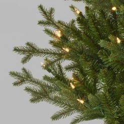 2pc 5' Pre-Lit Balsam Fir Potted Artificial Christmas Tree Clear Lights - Wondershop™