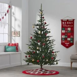 7' Unlit Indexed Full Balsam Fir Artificial Christmas Tree - Wondershop™