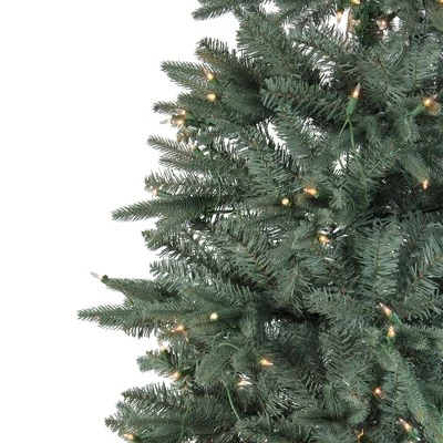 Northlight 14' Pre-Lit Washington Frasier Fir Slim Artificial Christmas Tree - Clear Lights 2 Northlight 14' Pre-Lit Washington Frasier Fir Slim Artificial Christmas Tree - Clear Lights - Image 2