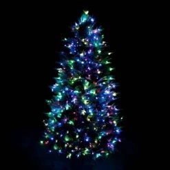Aurio Pre-Lit LED Deluxe Kensington Fir Artificial Christmas Tree Multicolor Lights