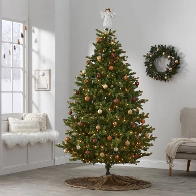7' Pre-Lit Teardrop Profile Full Balsam Fir Artificial Christmas Tree Clear Lights with AutoConnect - Wondershop™ 1 7' Pre-Lit Teardrop Profile Full Balsam Fir Artificial Christmas Tree Clear Lights with AutoConnect - Wondershop™