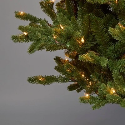 7' Pre-Lit Teardrop Profile Full Balsam Fir Artificial Christmas Tree Clear Lights with AutoConnect - Wondershop™ 2 7' Pre-Lit Teardrop Profile Full Balsam Fir Artificial Christmas Tree Clear Lights with AutoConnect - Wondershop™ - Image 2