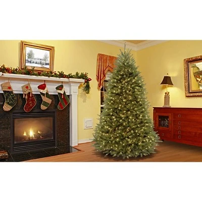 National Tree Company 7.5ft Pre-lit Dunhill Fir Hinged Full LED Artificial Tree with 700 Low Voltage Dual Led Lights with 9 Function Footswitch 3 National Tree Company 7.5ft Pre-lit Dunhill Fir Hinged Full LED Artificial Tree with 700 Low Voltage Dual Led Lights with 9 Function Footswitch - Image 3