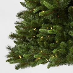 10.5' Pre-Lit LED Full Balsam Fir Artificial Christmas Tree Warm White Lights with AutoConnect - Wondershop™