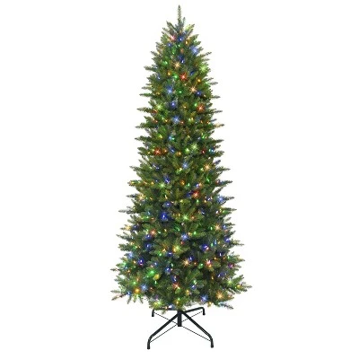 Puleo 10' Pre-Lit LED Full Fraser Fir Artificial Christmas Tree Color Select Lights 3 Puleo 10' Pre-Lit LED Full Fraser Fir Artificial Christmas Tree Color Select Lights - Image 3