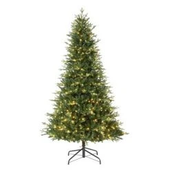 Haute Decor Haute Décor 7.5' Pre-Lit LED New Haven Fraser Fir Artificial Christmas Tree White Lights