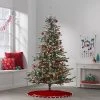 7' Pre-Lit Upswept Flocked Full Balsam Fir Artificial Christmas Tree Clear Lights - Wondershop™