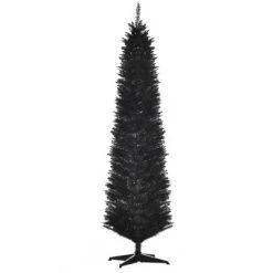 HOMCOM Unlit Slim Noble Fir Hinged Artificial Christmas Tree with Realistic Plastic Branches and 390 Tips -Christmas Trees Sales Store unnamed file 1553