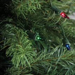 Northlight 4' Prelit Noble Fir Full Artificial Christmas Tree - Multi-Color Lights