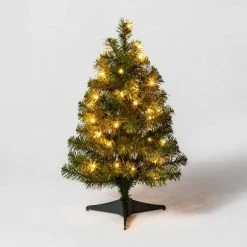 2ft Pre-lit Alberta Spruce Clear Lights Artificial Christmas Tree - Wondershop™