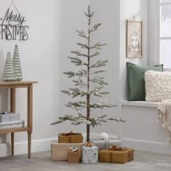 5' Pre-Lit LED Indexed Flocked Balsam Fir Artificial Christmas Tree Dewdrop Warm White Lights - Wondershop™