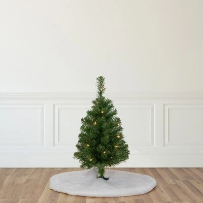 Northlight 2' Pre-Lit Oakridge Noble Fir Artificial Christmas Tree, Clear Lights 1 Northlight 2' Pre-Lit Oakridge Noble Fir Artificial Christmas Tree, Clear Lights