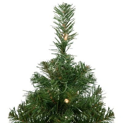 Northlight 2' Pre-Lit Oakridge Noble Fir Artificial Christmas Tree, Clear Lights 4 Northlight 2' Pre-Lit Oakridge Noble Fir Artificial Christmas Tree, Clear Lights - Image 4