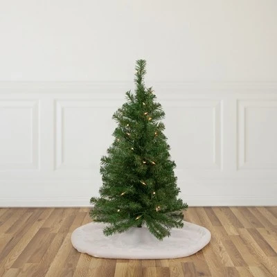 Northlight 3' Pre-Lit Oakridge Noble Fir Artificial Christmas Tree, Clear Lights 1 Northlight 3' Pre-Lit Oakridge Noble Fir Artificial Christmas Tree, Clear Lights