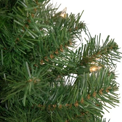 Northlight 3' Pre-Lit Oakridge Noble Fir Artificial Christmas Tree, Clear Lights 2 Northlight 3' Pre-Lit Oakridge Noble Fir Artificial Christmas Tree, Clear Lights - Image 2