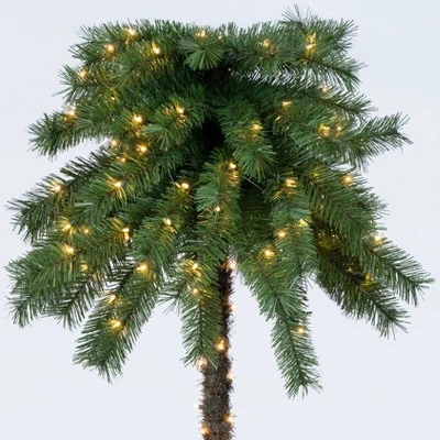 6ft Pre-Lit Artificial Palm Tree Clear Lights - Wondershop™ 1 6ft Pre-Lit Artificial Palm Tree Clear Lights - Wondershop™