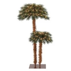 Home Heritage Prelit Artificial Tropical Christmas Holiday Palm Tree, White Incandescent Lights and Stand -Christmas Trees Sales Store unnamed file 1684