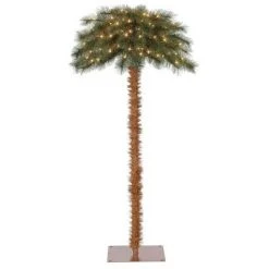 Home Heritage Prelit Artificial Tropical Christmas Holiday Palm Tree, White Incandescent Lights and Stand -Christmas Trees Sales Store unnamed file 1685