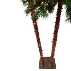 Northlight 6ft Lighted Artificial Tropical Palm Tree Duo, Clear Lights -Christmas Trees Sales Store unnamed file 1722