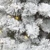 5' Pre-Lit Flocked Virginia Pine Potted Artificial Christmas Tree Clear Lights - Wondershop™