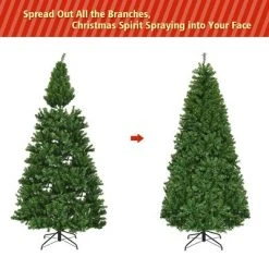 Costway 7Ft Pre-Lit Artificial Christmas Tree Hinged 500 LED Lights 13 Costway 7Ft Pre-Lit Artificial Christmas Tree Hinged 500 LED Lights -Christmas Trees Sales Store unnamed file 1805