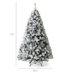 Best Choice Products Pre-Lit Holiday Christmas Pine Tree w/ Snow Flocked Branches, Warm White Lights 15 Best Choice Products Pre-Lit Holiday Christmas Pine Tree w/ Snow Flocked Branches, Warm White Lights -Christmas Trees Sales Store unnamed file 1821