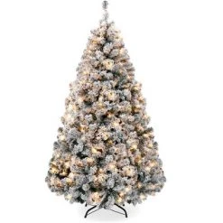 Best Choice Products Pre-Lit Holiday Christmas Pine Tree w/ Snow Flocked Branches, Warm White Lights 19 Best Choice Products Pre-Lit Holiday Christmas Pine Tree w/ Snow Flocked Branches, Warm White Lights -Christmas Trees Sales Store unnamed file 1825