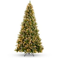 Best Choice Products Pre-Lit Pre-Decorated Holiday Christmas Tree w/ Flocked Tips, Metal Base -Christmas Trees Sales Store unnamed file 1848