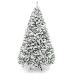 Best Choice Products Snow Flocked Christmas Tree, Premium Holiday Pine Branches, Foldable Metal Base -Christmas Trees Sales Store unnamed file 1855