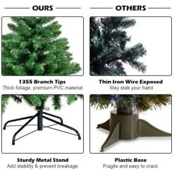 Costway 6ft Hinged Christmas Tree Douglas Full Fir Tree 1355 Tips -Christmas Trees Sales Store unnamed file 1941