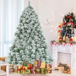 Costway 6ft or 7ft Premium Hinged Artificial Christmas Tree Snowy Pine Needles 21 Costway 6ft or 7ft Premium Hinged Artificial Christmas Tree Snowy Pine Needles -Christmas Trees Sales Store unnamed file 1961