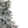 Northlight 7.5' Prelit Artificial Christmas Tree Full Flocked Jasper Balsam Fir - Clear Lights