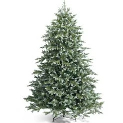 Costway 7ft Artificial Christmas Spruce Hinged Tree w/ 1260 Mixed PE & PVC Tips -Christmas Trees Sales Store unnamed file 1997