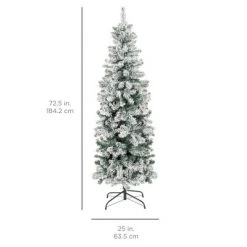 Best Choice Products Snow Flocked Artificial Pencil Christmas Tree Holiday Decoration w/ Metal Stand 11 Best Choice Products Snow Flocked Artificial Pencil Christmas Tree Holiday Decoration w/ Metal Stand -Christmas Trees Sales Store unnamed file 2131