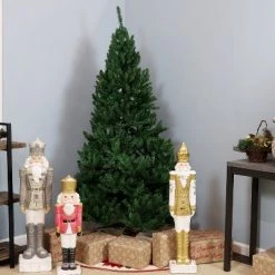 Sunnydaze Decor Sunnydaze Indoor Pre-Lit Faux Tannenbaum Slim Holiday Christmas Evergreen Tree with Hinged Branches and Warm White Lights - 6' - Green 11 Sunnydaze Decor Sunnydaze Indoor Pre-Lit Faux Tannenbaum Slim Holiday Christmas Evergreen Tree with Hinged Branches and Warm White Lights - 6' - Green -Christmas Trees Sales Store unnamed file 214