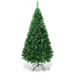 Costway 5Ft/6Ft/7Ft/8Ft Artificial PVC Christmas Tree W/Stand Holiday Season Indoor Outdoor Green -Christmas Trees Sales Store unnamed file 2181