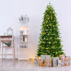 Costway 8FT Pre-Lit Hinged Christmas Tree 3402 PE & PVC Tips w/ 620 Lights & Foot Switch 12 Costway 8FT Pre-Lit Hinged Christmas Tree 3402 PE & PVC Tips w/ 620 Lights & Foot Switch -Christmas Trees Sales Store unnamed file 2258